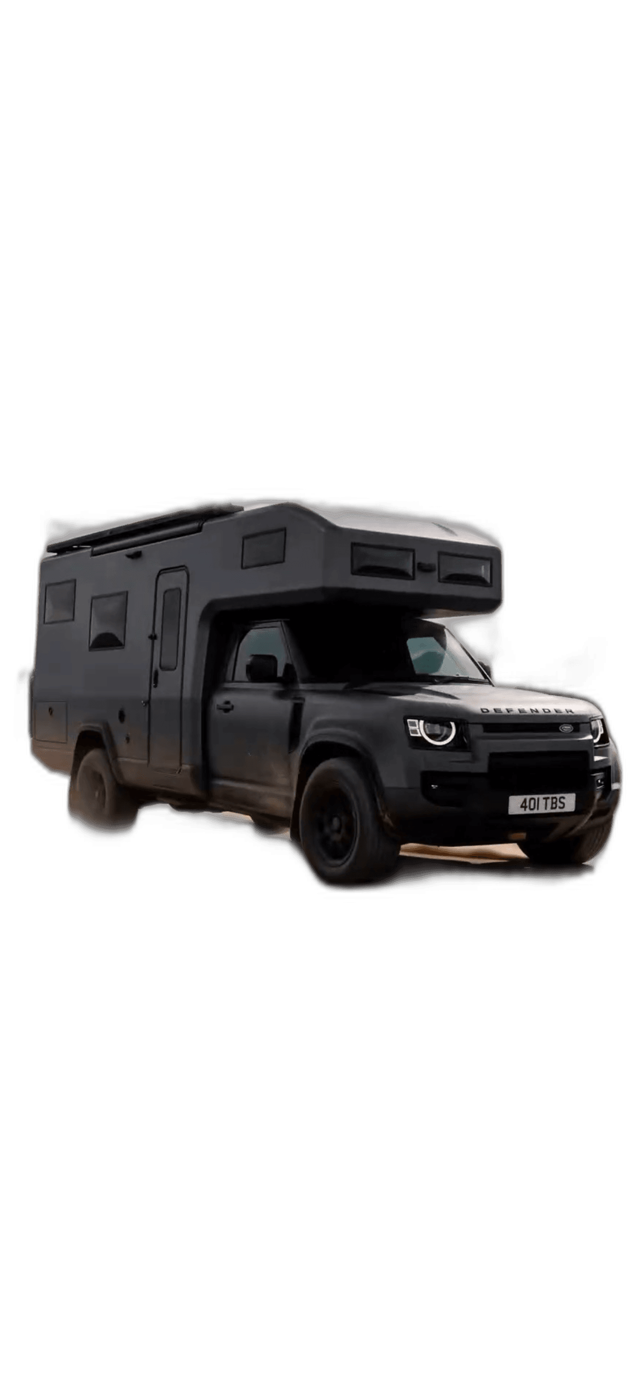 Defender OCTA Motorhome crossing open desert